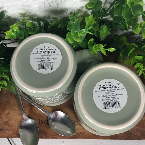 Sweet Dreams Darling Stoneware 14oz Mugs By Threshold Coffee Tea Cocoa Mugs NWT - Picture 7 of 16